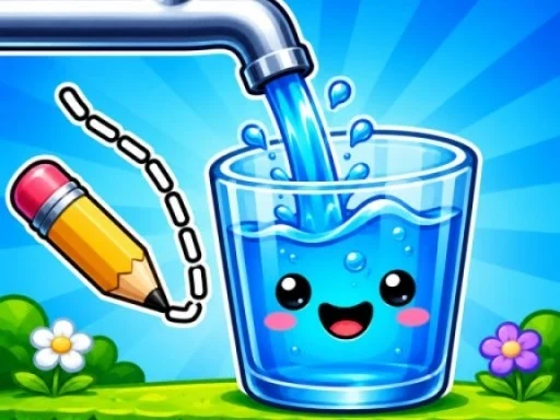 Water Flow Happy Glass